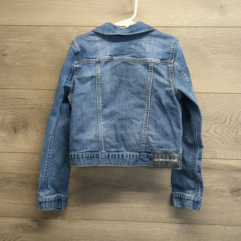 Calvin Klein Jeans Denim Jacket Girls Size 8/10 Medium